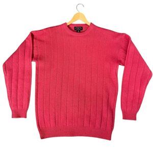 Charter Club Pink Cable Knit Sweater 100% Pure Wool size M